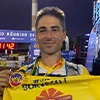 Jeremy Durand sur la ligne d'arrivée de la Diagonale des Fous