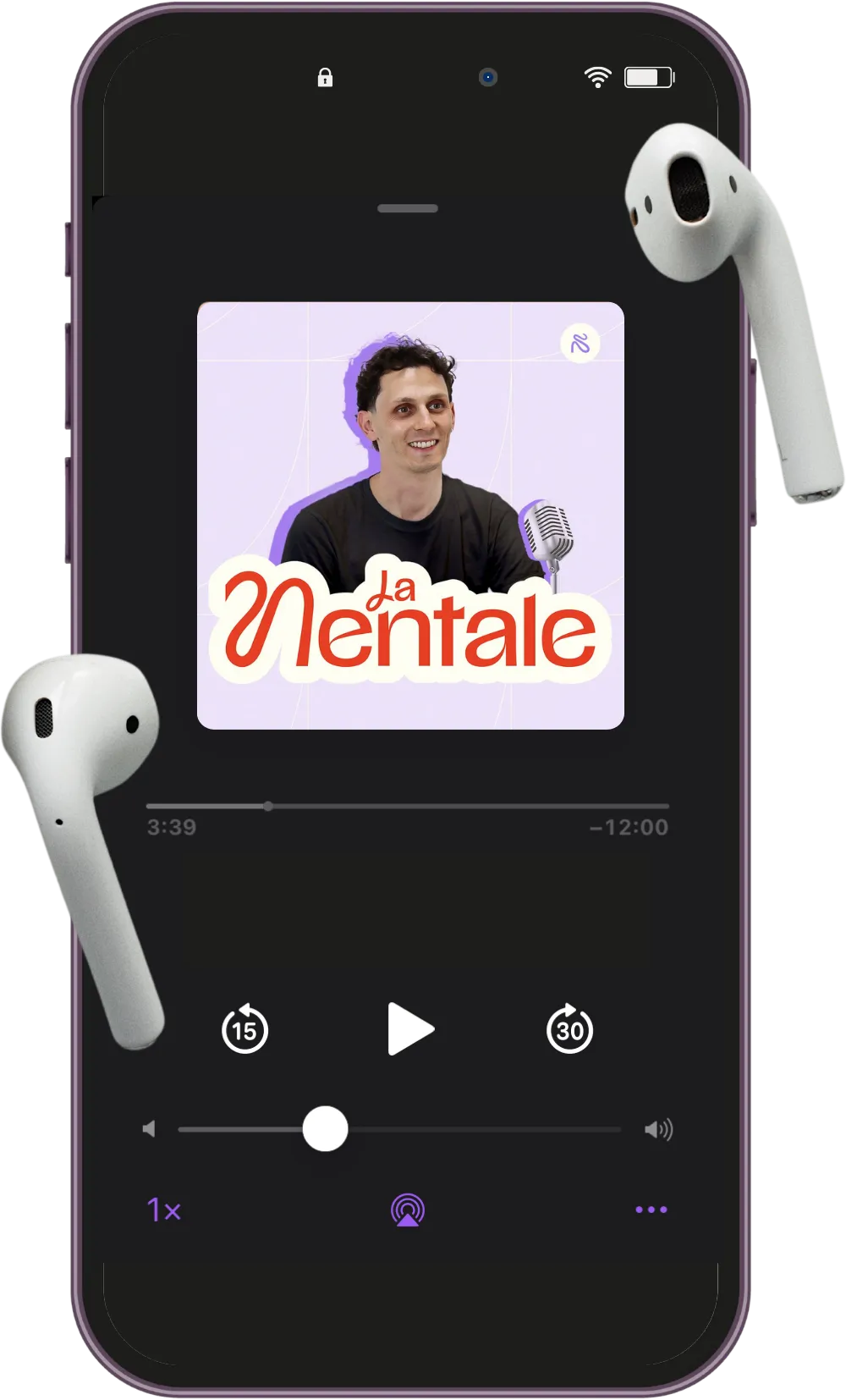podcast-la-mentale-sportifs Podcast "La mentale" en cours d'écoute sur mobile